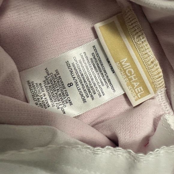 NWOT Michael Kors One-Shoulder Side-Cutout Swimsuit Size 8 - Picture 5 of 5